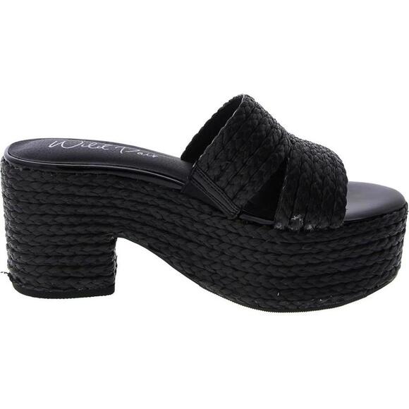 Wild Pair Womens Niftyy Heeled Slip-On Espadrilles Size 11 NWB - Picture 1 of 11